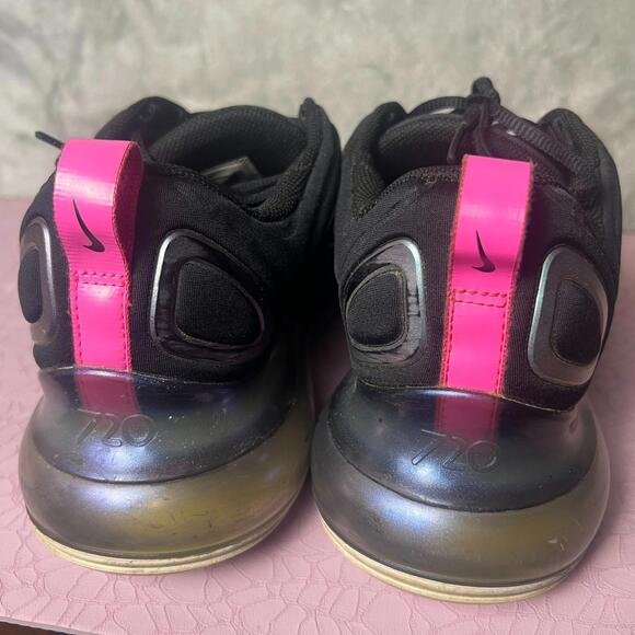 Nike Air Max 720 Sneakers Womens Size 10 Black/Laser Fuchsia Comfort CD2047-001 - Picture 4 of 8